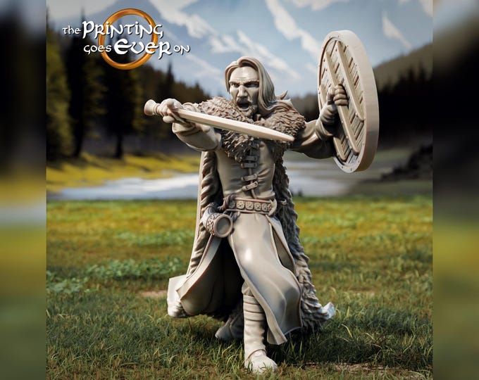 Barazan Fighting or Traveling Poses - 28mm - The Printing Goes Ever On - Dungeons and Dragons - Pathfinder - Fantasy