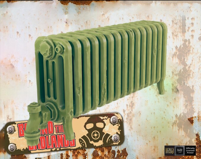 Retro Radiator - Post-Apocalyptic - 28 or 32mm - EC3D Designs - Beyond The Badlands