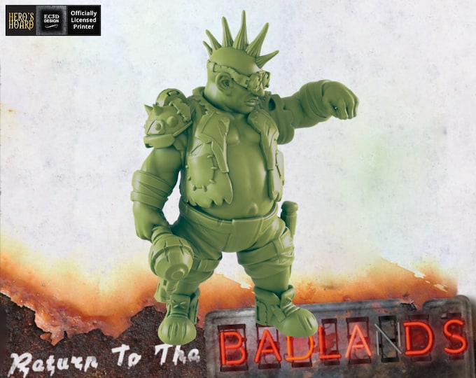 Porkchop - 28 or 32mm - Post-Apocalyptic - Return To The Badlands - EC3D Designs - Great for Games like Fallout Wasteland Warfare!