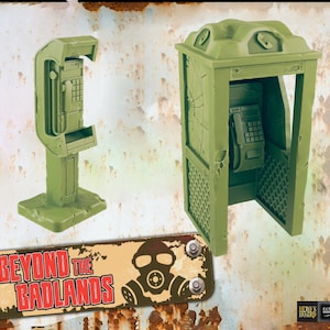Wasteland Payphone/Phonebooth - Post-Apocalyptic - 28 or 32mm - EC3D Designs - Beyond The Badlands