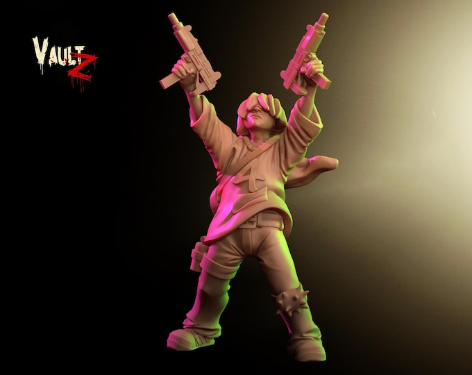 Survivor Kid 4 - 28mm or 32mm - VaultZ - For games like Zombicide, This Is Not A Test, County Road Z