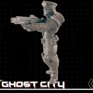 Tactical Officer - Cyberpunk/Sci-Fi  - 28mm or 32mm - Ghost City