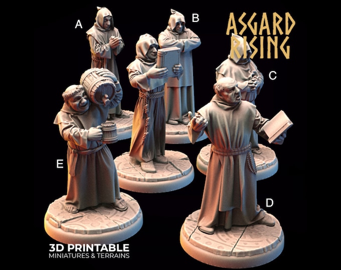 Monks - Norse Theme - 32mm - Asgard Rising