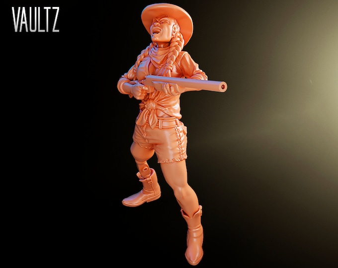 Margaret Survivor with Shotgun - 32mm - VaultZ - For games like Zombicide, This Is Not A Test, County Road Z