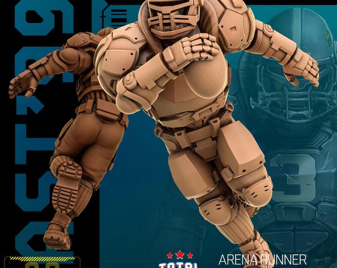 Arena Runner (Three poses available!) - 28/32mm - Unit9 - Cyberpunk/science Fiction/Futuristic/Cybernetics miniatures