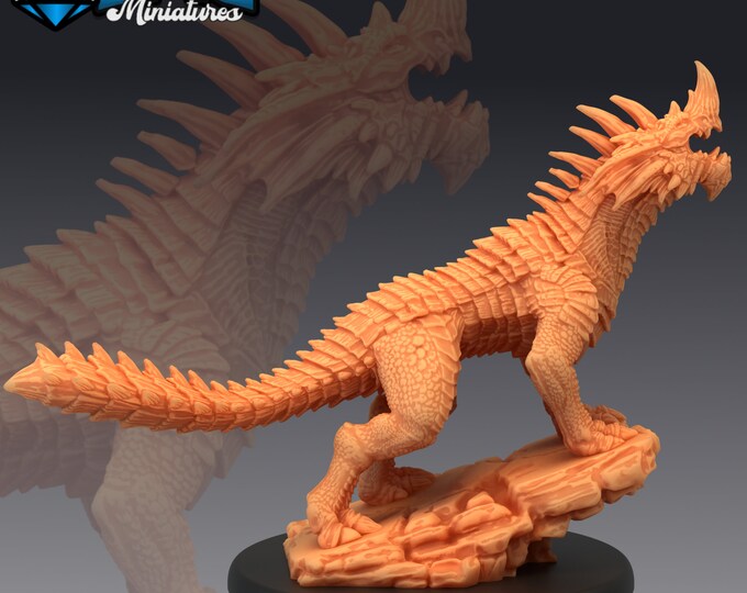 Blue Guard Drake (Wingless Dragon)