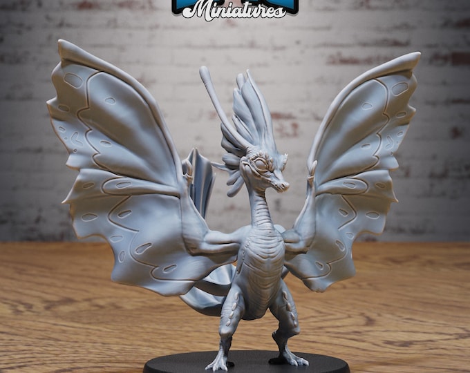 Fairy Wyvern - Fits 25mm base- 28/32mm Scale - Epic Miniatures - Dragons Reborn - Dungeons and Dragons - Pathfinder