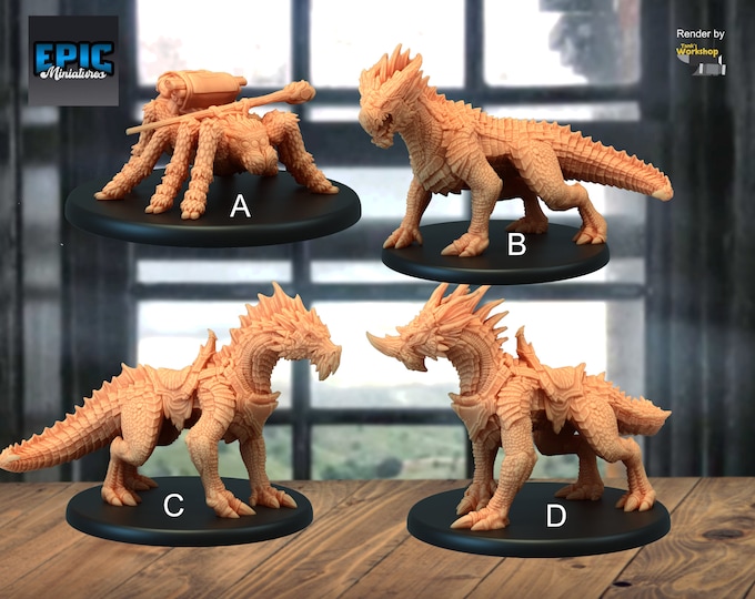 Companion Drakes and Mini Pack Spider! - 28mm - Epic Miniatures - Check out these bite sized buddies!