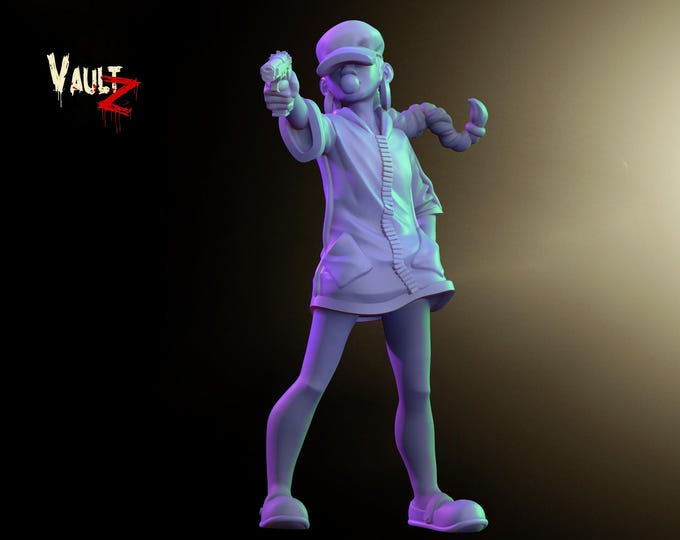 Survivor Kid 5 - 28mm or 32mm - VaultZ - For games like Zombicide, This Is Not A Test, County Road Z