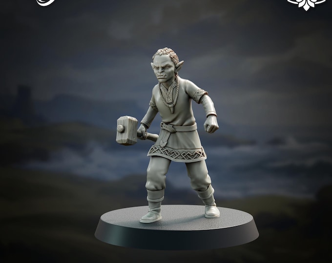 Orc Child Zak - 28/32mm - The Printing Goes Ever On - Dungeons and Dragons - Pathfinder