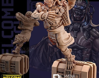 Hyena - 28/32mm - Unit9 - Cyberpunk/science Fiction/Futuristic/Cybernetics miniatures