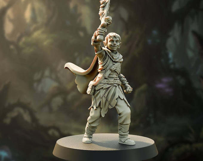 Elf Child - 28/32mm - The Printing Goes Ever On - Dungeons and Dragons - Pathfinder - Fantasy