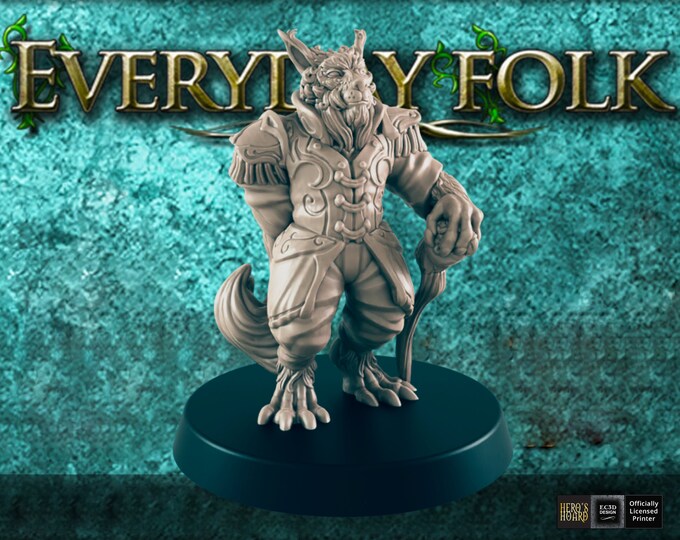 Catfolk Noble  - 28/32mm - Everyday Folk - Come get some townsfolk and villagers!