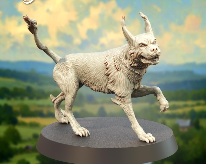 Phase Hound (fits 25mm base) - 28mm - The Printing Goes Ever On - Dungeons and Dragons - Pathfinder - Fantasy