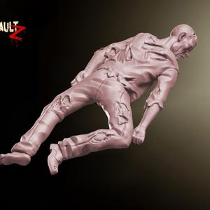 Zombies Lying Down - 28mm or 32mm - VaultZ - For games like Zombicide, This Is Not A Test, County Road Z