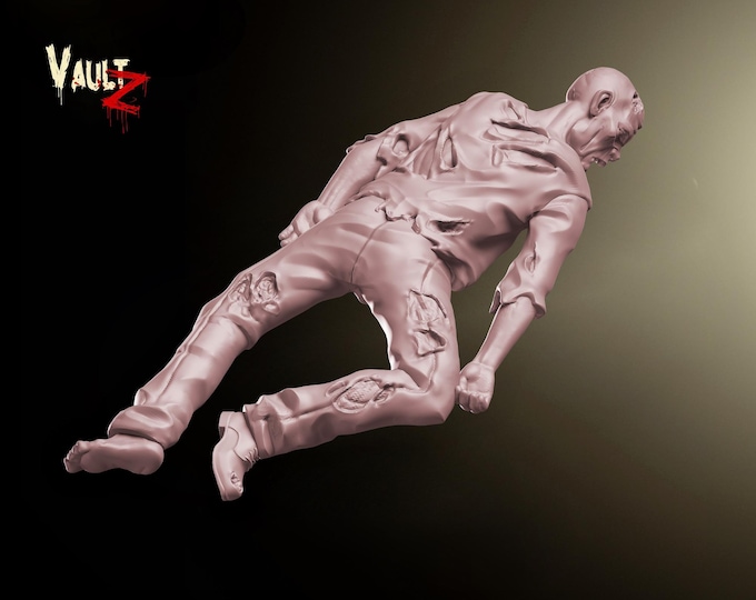 Zombies Lying Down - 28mm or 32mm - VaultZ - For games like Zombicide, This Is Not A Test, County Road Z
