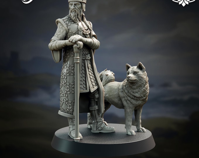The Doge Lord Vincenzo (Dog available separately!) - 28/32mm - The Printing Goes Ever On - Dungeons and Dragons - Pathfinder