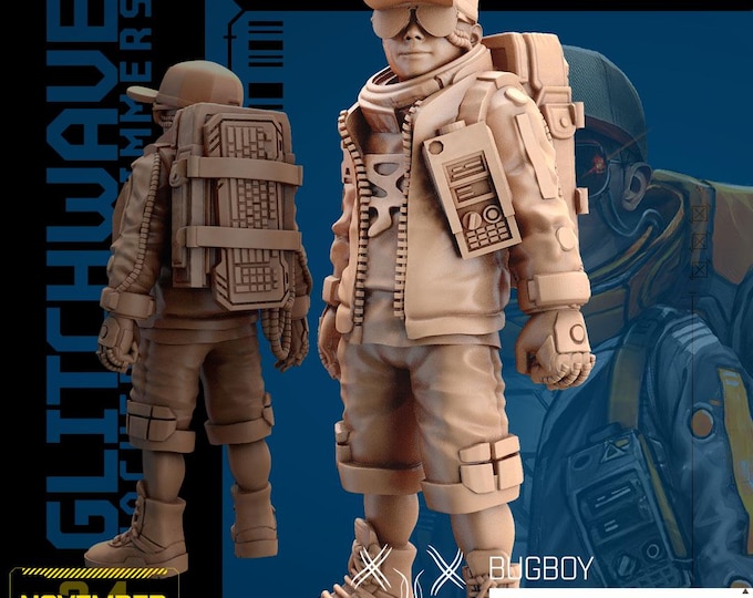 Bugboy (2 poses available) - 28/32mm - Unit9 - Metal Slammers -  Cyberpunk/science Fiction/Futuristic/Cybernetics miniatures