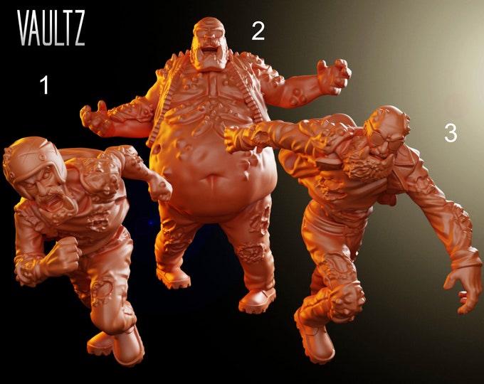 Rider Horde Zombies - 32mm - VaultZ - For games like Zombicide, This Is Not A Test, County Road Z