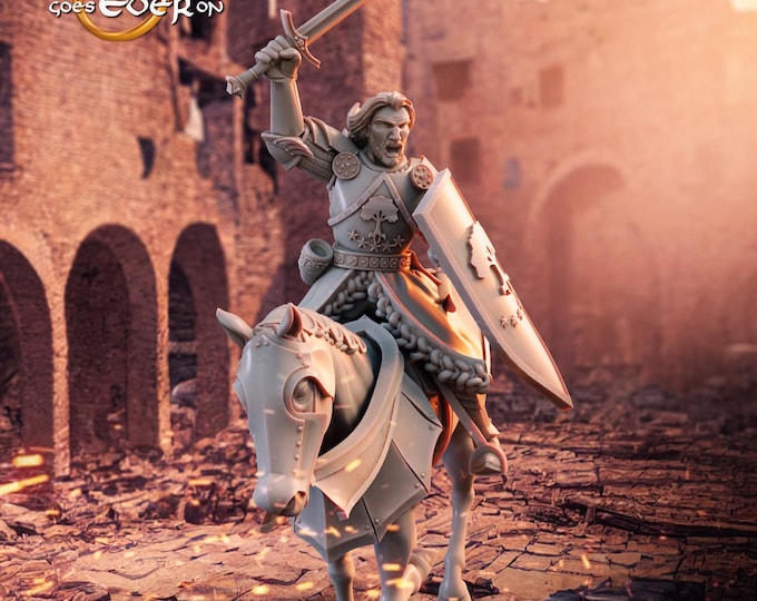 Hedda Female Warrior on Foot or Mounted - 28mm/32mm - The Printing Goes Ever On - Tales Of Wind And Saddle - Fantasy