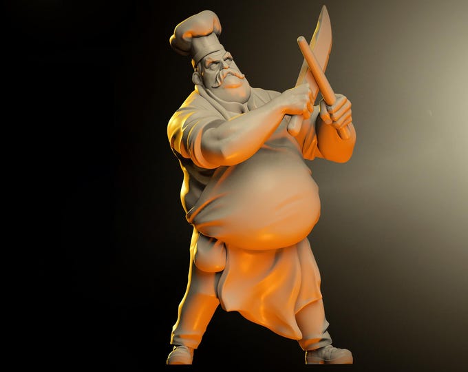 Butcher Survivor - 32mm - VaultZ - For games like Zombicide, This Is Not A Test, County Road Z
