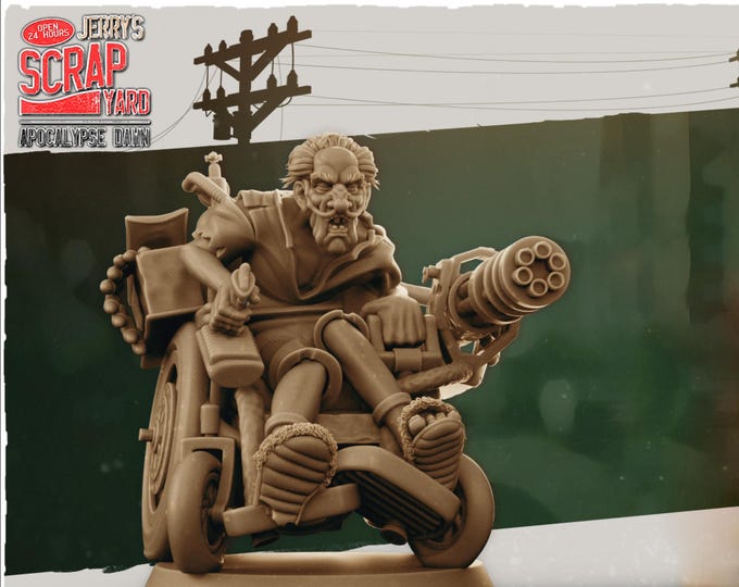 Grandpa Jerry - 32mm Scale - Kraken Studios Jerry's Scrapyard - Great for Fallout Wasland Warfare, Zombicide and This Is Not A Test!