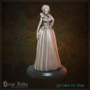 Villageoise riche Lycoris de Vere - 28/32/35 mm - Grand grimoire - Donjons et dragons - Éclaireur - Grands Hommes