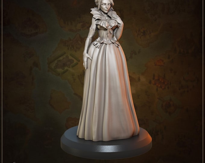 Villager wealthy woman Lycoris de Vere - 28/32/35mm - Great Grimoire - Dungeons and Dragons - Pathfinder - Great Folks