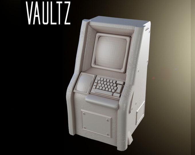 Retro Computer Terminal or ATM - 32mm - VaultZ - For games like Zombicide, This Is Not A Test, County Road Z