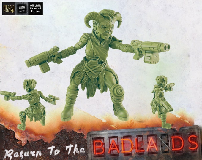 Ripsnort the Pistolier - 28 or 32mm - Post-Apocalyptic - Return To The Badlands - EC3D Designs - For Games like Fallout Wasteland Warfare!