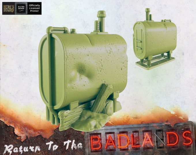 Fuel Tank - 28 or 32mm - Post-Apocalyptic - Return To The Badlands - EC3D Designs - Great for Games like Fallout Wasteland Warfare!