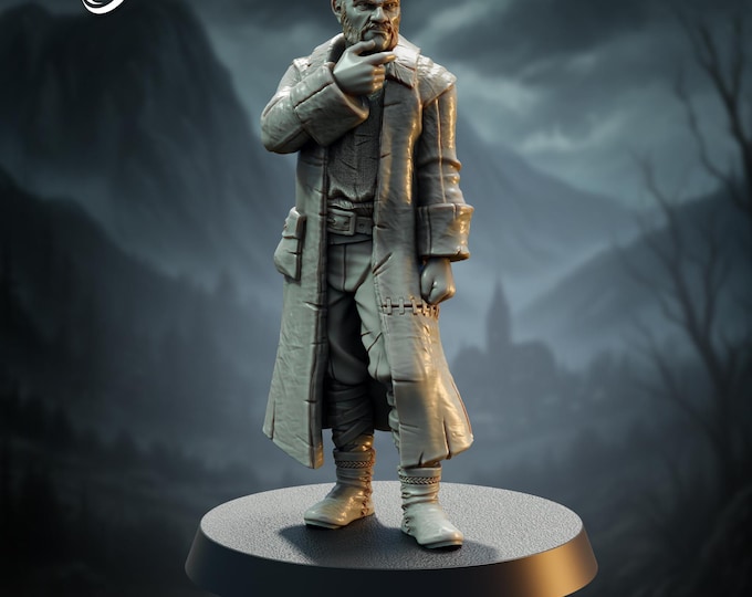Noctovia Villager Man - 28/32mm - The Printing Goes Ever On - Dungeons and Dragons - Pathfinder - Fantasy