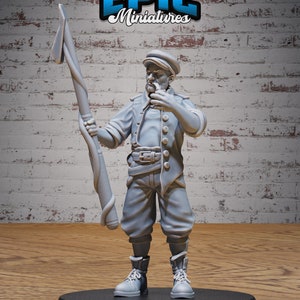 Villager Sailor with Harpoon - 28mm Scale - Epic Miniatures - Festival Village