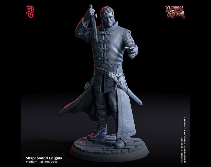 Shapebound Enigma - Flesh Of Gods Dungeons And Terrors 2 - 32mm Heroic - With pictured base!