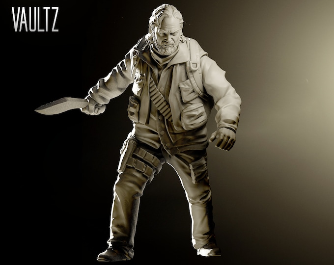 Survivor Ben - 32mm - VaultZ - For games like Zombicide, This Is Not A Test, County Road Z