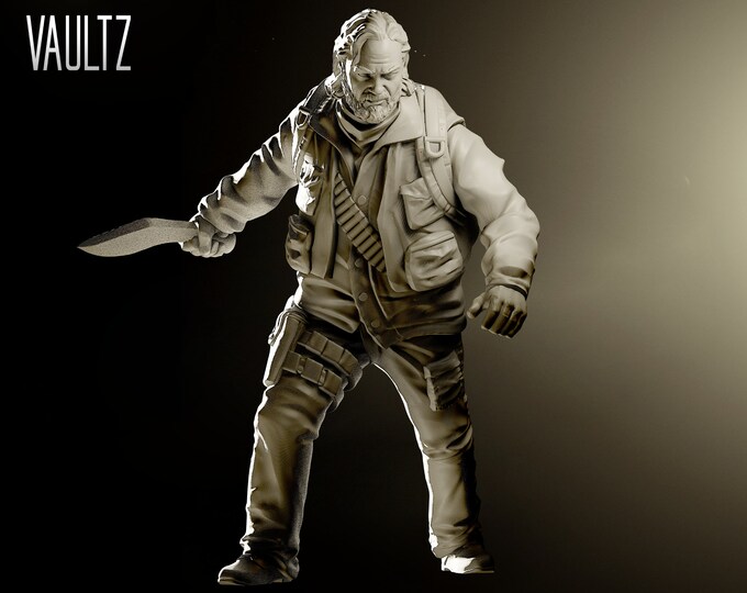 Survivor Ben - 32mm - VaultZ - For games like Zombicide, This Is Not A Test, County Road Z