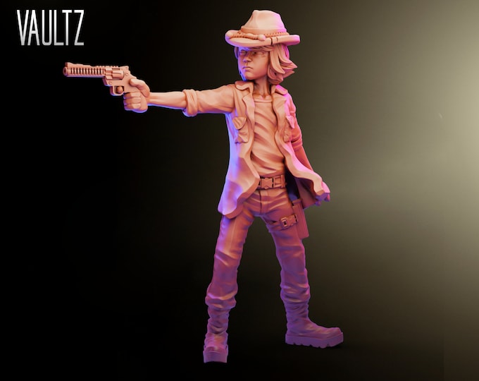 Little Sheriff - 32mm - VaultZ - For games like Zombicide, This Is Not A Test, County Road Z