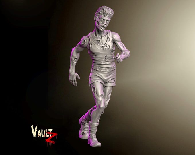 Retro Zombie 4 - 32mm - VaultZ - For games like Zombicide, This Is Not A Test, County Road Z