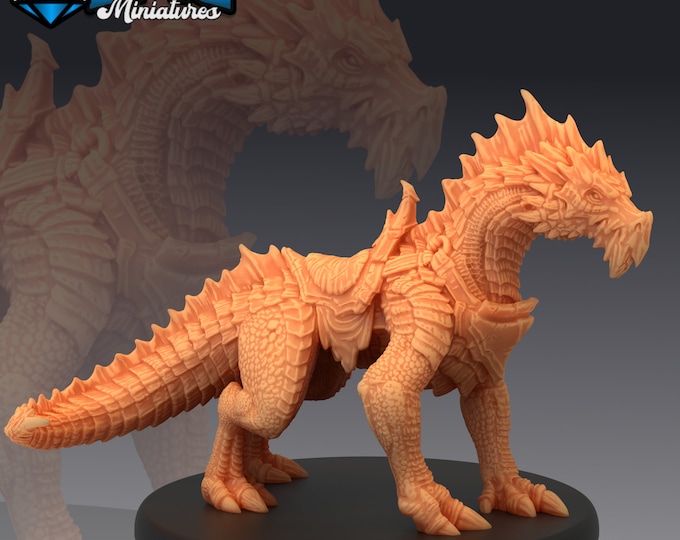 Green Guard Drake (Wingless Dragon) 28mm/32mm