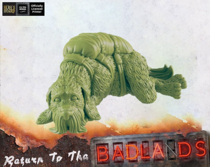 Old Dog - 28 or 32mm - Post-Apocalyptic - Return To The Badlands - EC3D Designs - Great for Games like Fallout Wasteland Warfare!