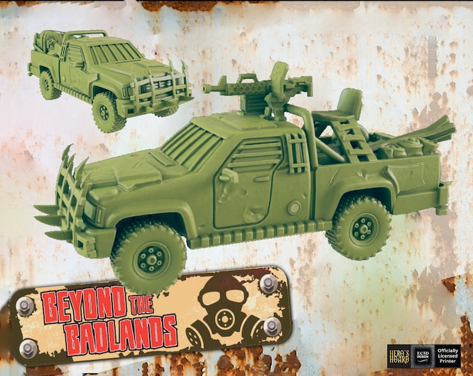 Wasteland Survival Truck- Post-Apocalyptic - 28 to 32mm - EC3D Designs - Beyond The Badlands