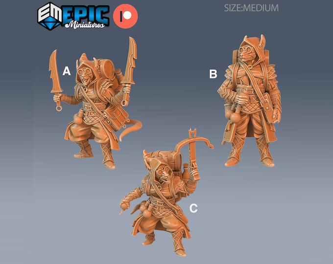 Ratfolk Alchemist - 28mm Scale -Epic Miniatures