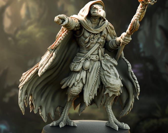 Kenku Predator Chief - Krash - 28/32mm - The Printing Goes Ever On - Dungeons and Dragons - Pathfinder - Fantasy