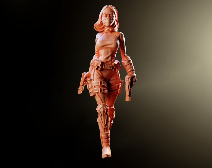 Agent Lilith Survivor 32mm - VaultZ - For games like Zombicide, This Is Not A Test, County Road Z