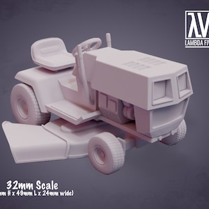 Riding Lawnmower  - 32mm - Lambda5 - Retro 80s scenery and scatter! Or modern, it could be modern!