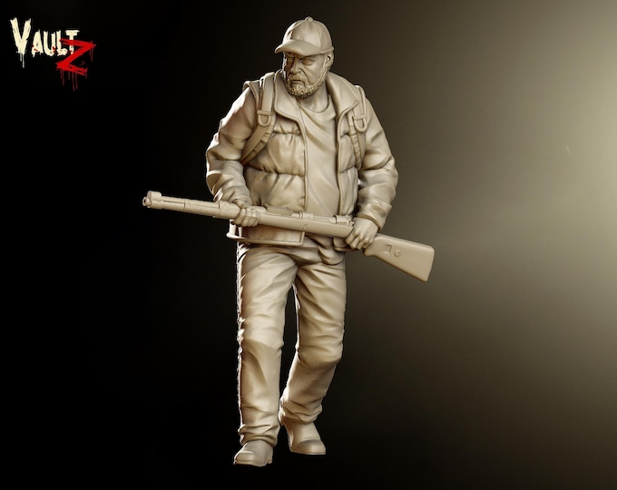 Bob with Rifle - 32mm - VaultZ - For games like Zombicide, This Is Not A Test, County Road Z