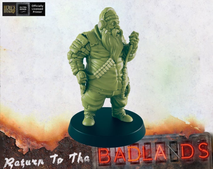 Wasteland Radio Operator - 28 or 32mm - Post-Apocalyptic - Return To The Badlands - EC3D Designs - For Games like Fallout Wasteland Warfare!