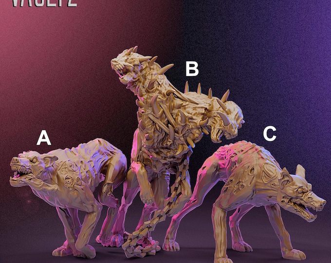 Zombie Dog Pack - 28mm or 32mm - VaultZ - For games like Zombicide, This Is Not A Test, County Road Z