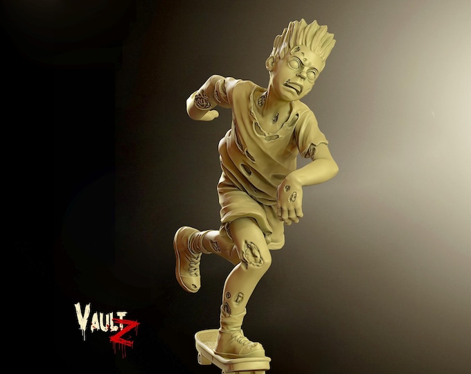 Zombie Family Brett (child) - 32mm - VaultZ - For games like Zombicide, This Is Not A Test, County Road Z