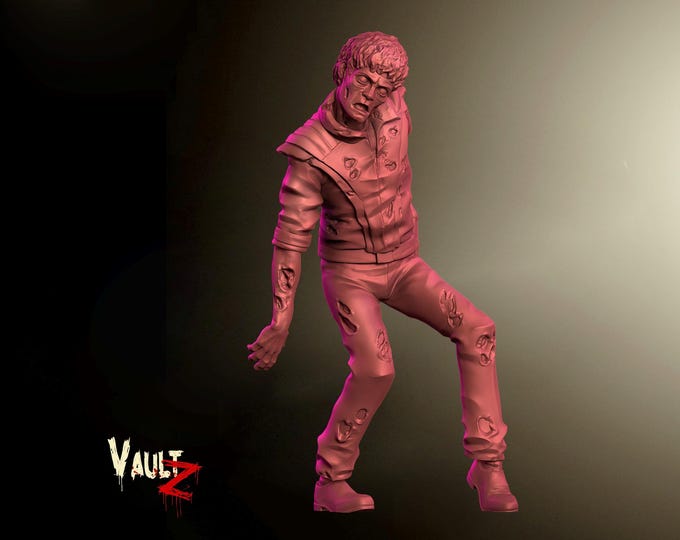 Retro Dancer Zombie - 32mm - VaultZ - For games like Zombicide, This Is Not A Test, County Road Z